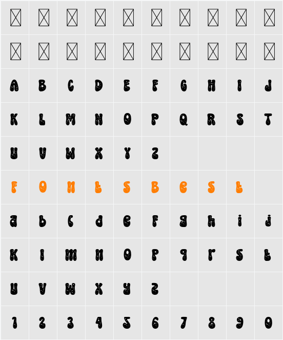 Stick Figure One Texture Character Map