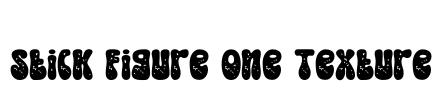 Stick Figure One Texture Font Image