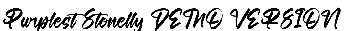 Purplest Stonelly DEMO VERSION Font Image