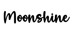 Moonshine Font Image