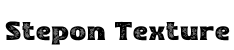 Stepon Texture Font Image
