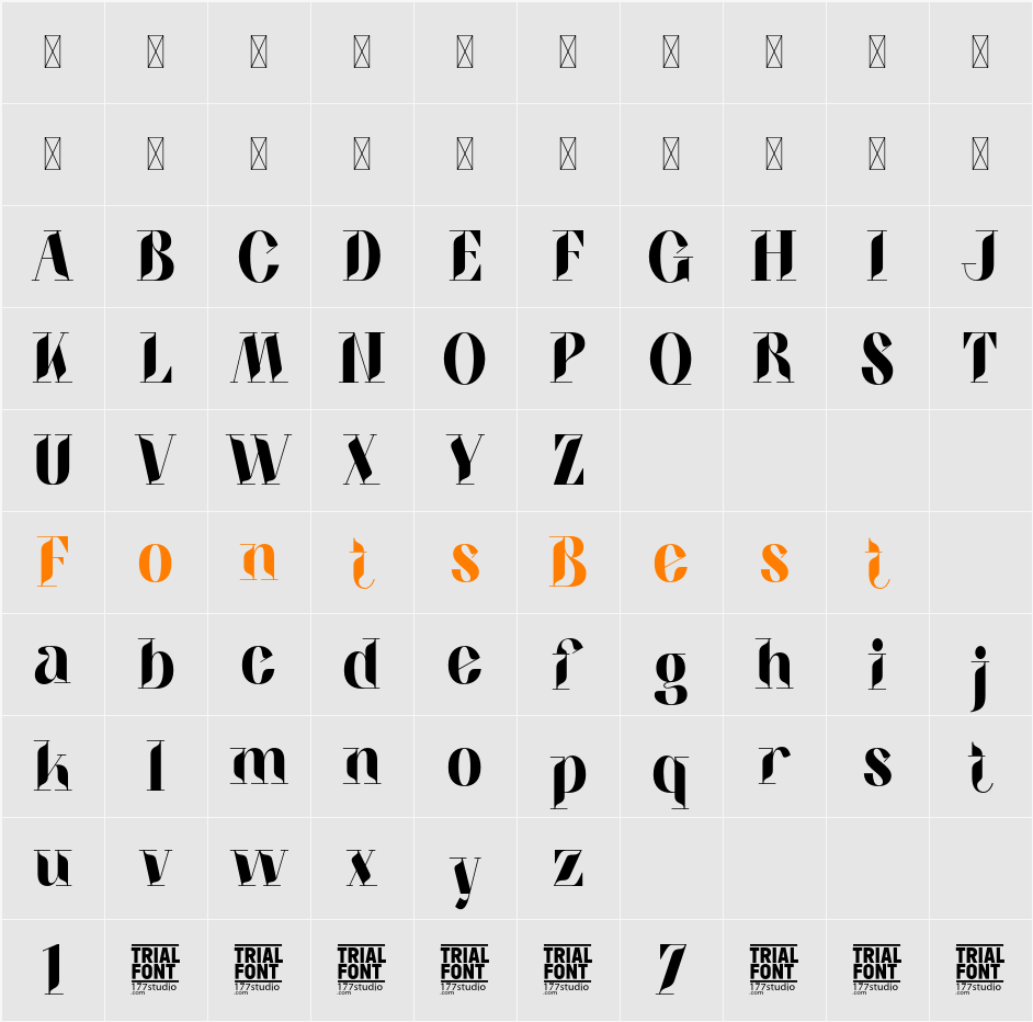 Acedian Demo Character Map