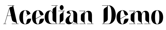 Acedian Demo Font Image