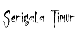 Serigala Timur Font Image