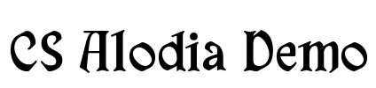 CS Alodia Demo Font Image