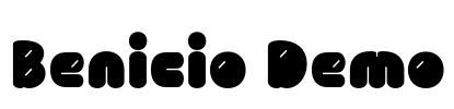 Benicio Demo Font Image