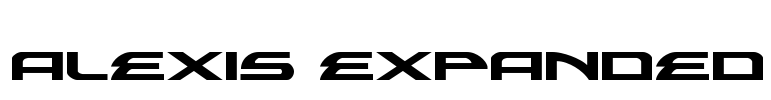 Alexis Expanded Font Image
