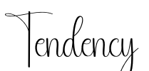 Tendency Font Image