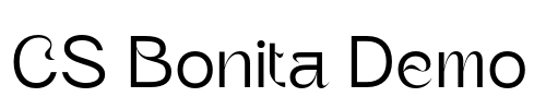 CS Bonita Demo Font Image