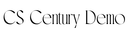 CS Century Demo Font Image
