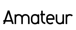 Amateur Font Image