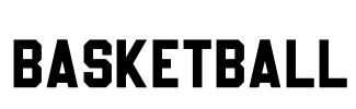 Basketball Font Image