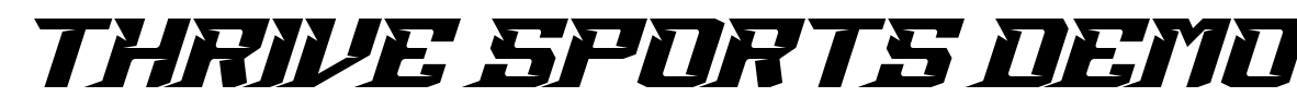 Thrive Sports Demo Font Image