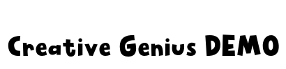 Creative Genius DEMO Font Image