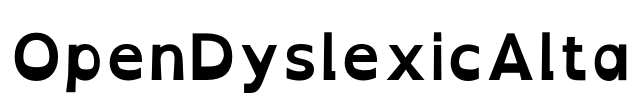 OpenDyslexicAlta Font Image