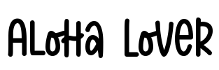Aloha Lover Font Image