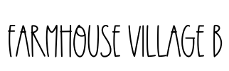 Farmhouse Village B Font Image
