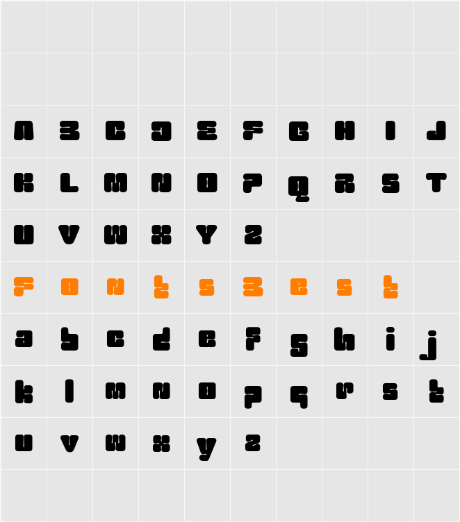 CS Garlic Demo Character Map