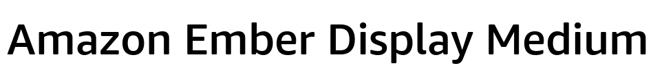Amazon Ember Display Medium Font Image
