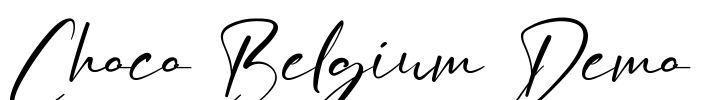 Choco Belgium Demo Font Image
