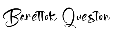 Barettok Queston Font Image