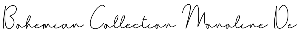 Bohemian Collection Monoline De Font Image