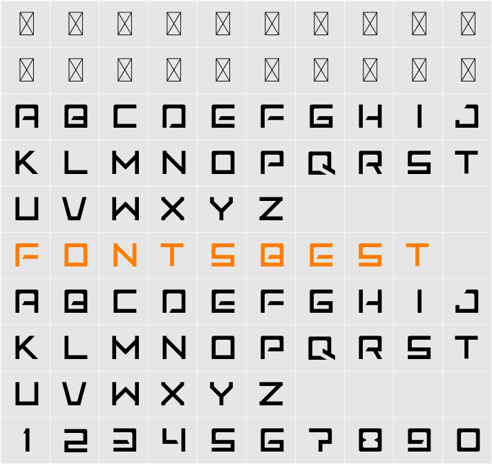 Jasmadi Font Character Map