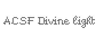 ACSF Divine light Font Image