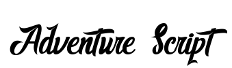 Adventure Script Font Image