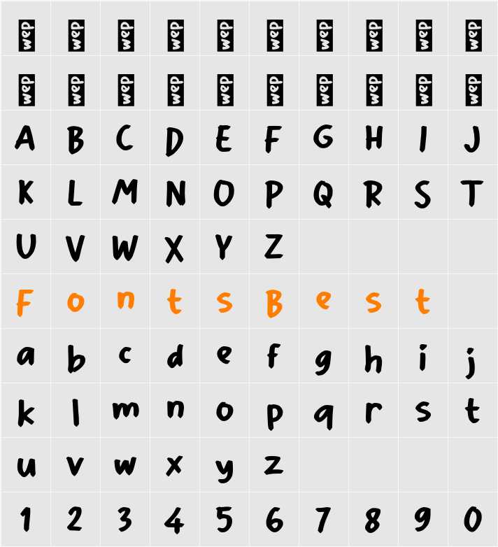 n Ningur Character Map