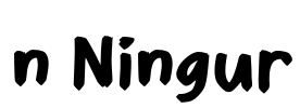 n Ningur Font Image