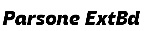 Parsone ExtBd Font Image