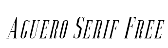Aguero Serif Free