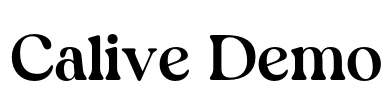 Calive Demo Font Image
