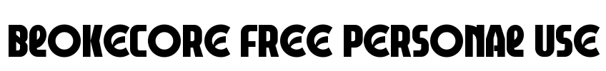 Blokecore FREE PERSONAL USE Font Image