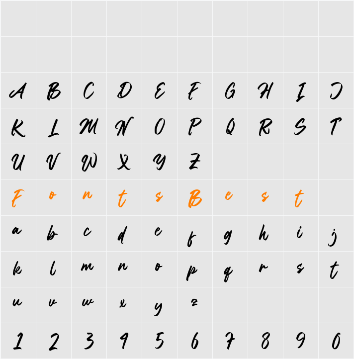 Normal Character Map