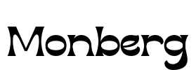 Monberg Font Image