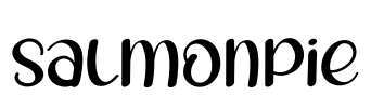 Salmonpie Font Image