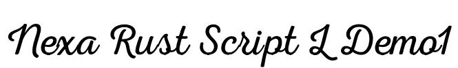 Nexa Rust Script L Demo1 Font Image