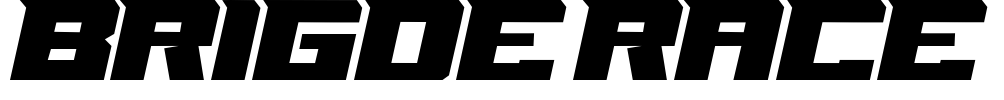 BRIGDE RACE  Font Image