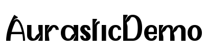 AurasticDemo Font Image