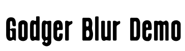 Godger Blur Demo Font Image