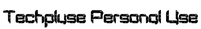 Techpluse Personal Use Font Image