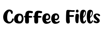 Coffee Fills Font Image