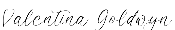 Valentina Goldwyn Font Image