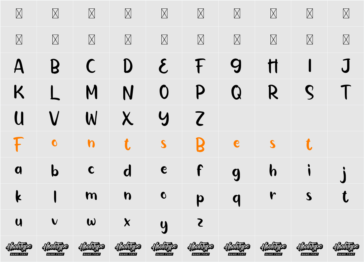 Milky Time Demo Character Map