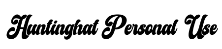 Huntinghat Personal Use Font Image