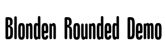 Blonden Rounded Demo Font Image