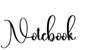 Notebook Font Image