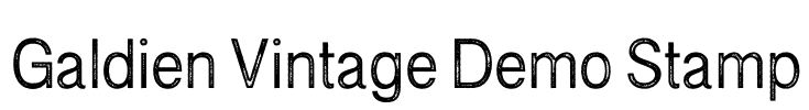 Galdien Vintage Demo Stamp Font Image